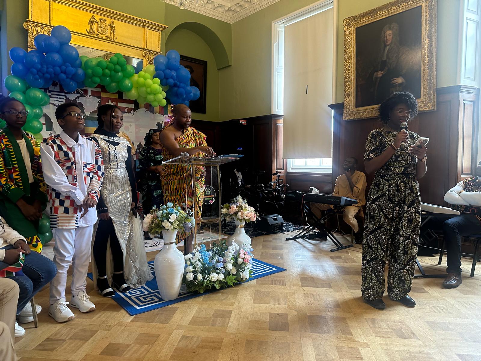 Youth gathering during a special church event