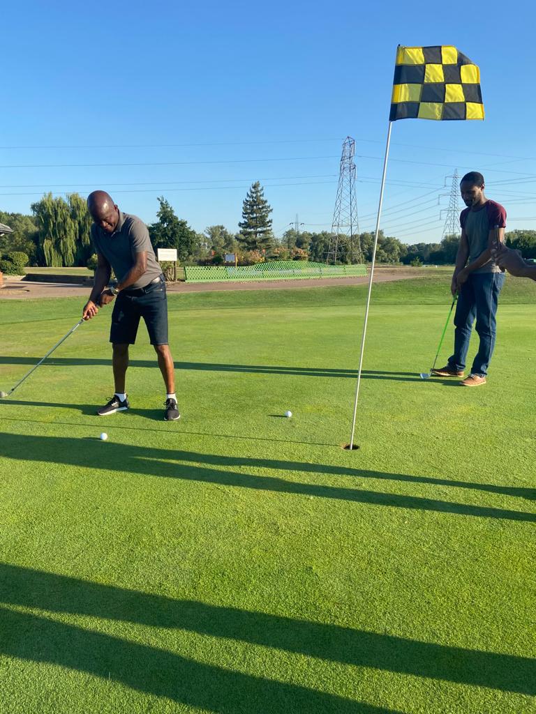 Men standing together during a special event