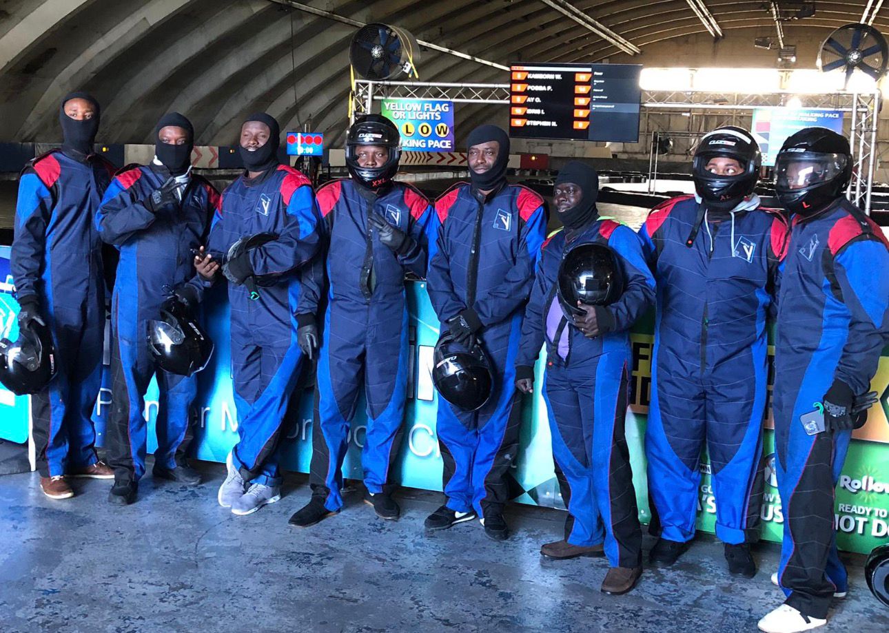 Men gathered for a special programme